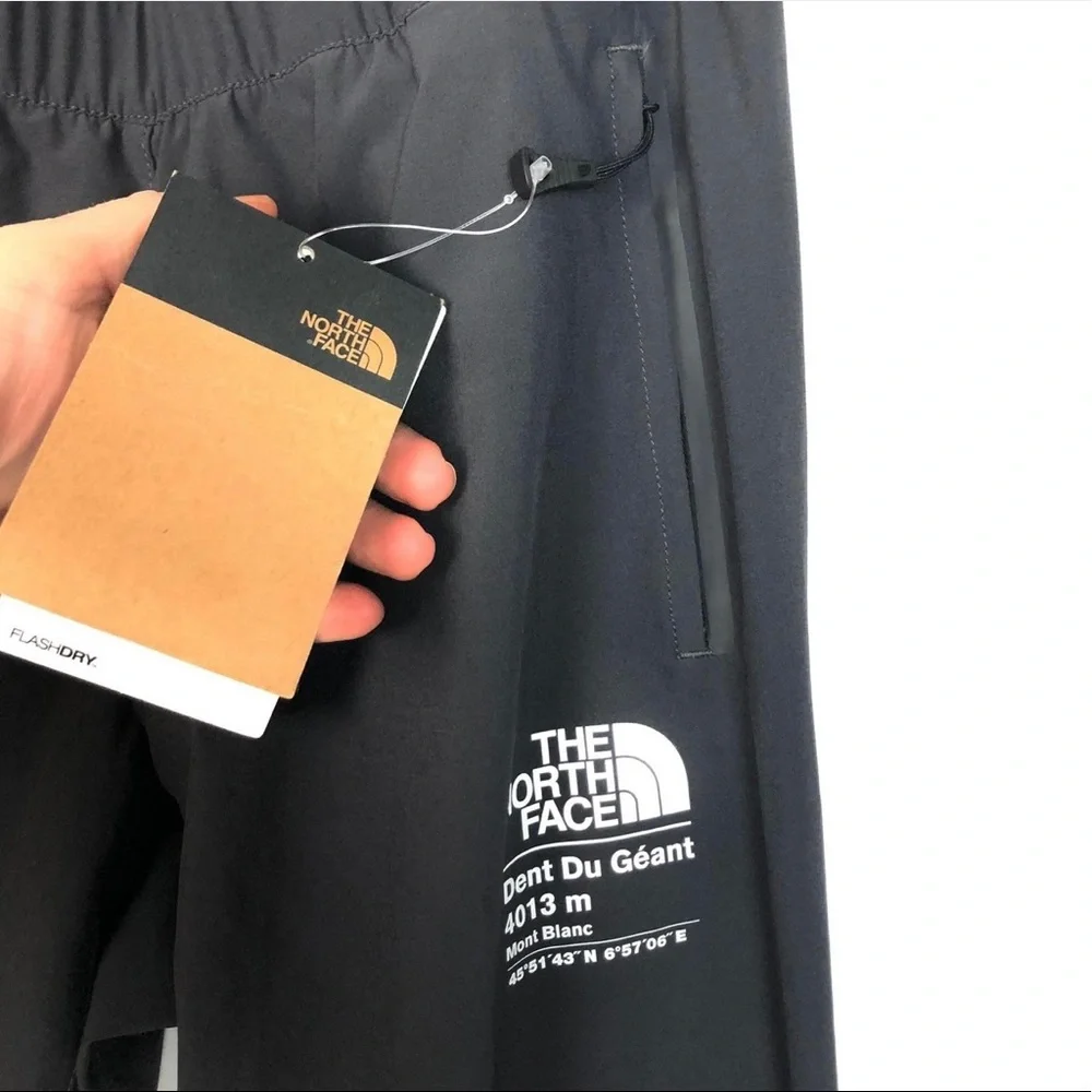 The North Face Men's Black Joggers with White Logo